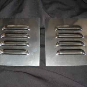 Aluminum Straight 4" 4 Mini Louvered Panels