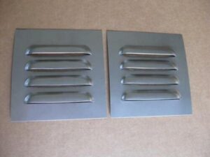 Pair of Aluminum Angled 5� 4 mini Louvered Panels
